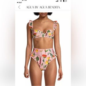 NWT Agua Bendita two piece swimsuit